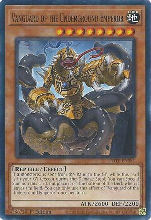 Vanguard of the Underground Emperor (POTE-EN081) - Power of the Elements Unlimited Power of the Elements Yugioh Single  Squirtle Squad Card Shop.
