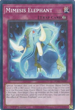 Mimesis Elephant (POTE-EN085) - Power of the Elements 1st Edition Power of the Elements Yugioh Single  Squirtle Squad Card Shop.