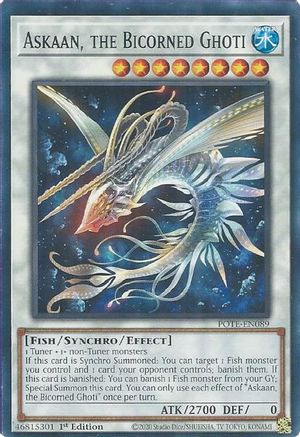 Askaan, the Bicorned Ghoti (POTE-EN089) - Power of the Elements Unlimited Power of the Elements Yugioh Single  Squirtle Squad Card Shop.