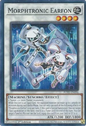 Morphtronic Earfon (POTE-EN096) - Power of the Elements Unlimited Power of the Elements Yugioh Single  Squirtle Squad Card Shop.