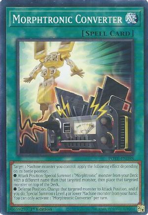 Morphtronic Converter (POTE-EN098) - Power of the Elements Unlimited Power of the Elements Yugioh Single  Squirtle Squad Card Shop.