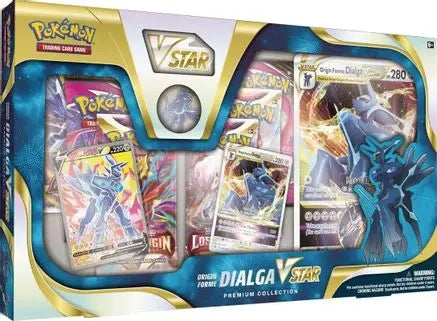 Origin Forme Dialga VSTAR Premium Collection SWSH11: Lost Origin Pokemon Sealed  Squirtle Squad Card Shop.