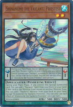 Shinonome the Vaylantz Priestess (TAMA-EN001) - Tactical Masters 1st Edition Tactical Masters Yugioh Single  Squirtle Squad Card Shop.