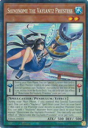Shinonome the Vaylantz Priestess (CR) (TAMA-EN001) - Tactical Masters 1st Edition Tactical Masters Yugioh Single  Squirtle Squad Card Shop.