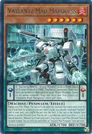Vaylantz Mad Marquess (TAMA-EN007) - Tactical Masters 1st Edition Tactical Masters Yugioh Single  Squirtle Squad Card Shop.