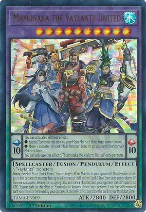 Mamonaka the Vaylantz United (TAMA-EN009) - Tactical Masters 1st Edition Tactical Masters Yugioh Single  Squirtle Squad Card Shop.