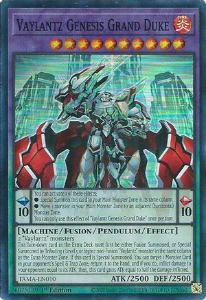 Vaylantz Genesis Grand Duke (TAMA-EN010) - Tactical Masters 1st Edition Tactical Masters Yugioh Single  Squirtle Squad Card Shop.