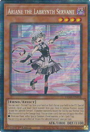 Ariane the Labrynth Servant (CR) (TAMA-EN016) - Tactical Masters 1st Edition Tactical Masters Yugioh Single  Squirtle Squad Card Shop.