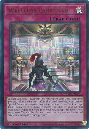 Welcome Labrynth (TAMA-EN023) - Tactical Masters 1st Edition Tactical Masters Yugioh Single  Squirtle Squad Card Shop.