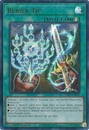 Runick Tip (TAMA-EN029) - Tactical Masters 1st Edition Tactical Masters Yugioh Single  Squirtle Squad Card Shop.