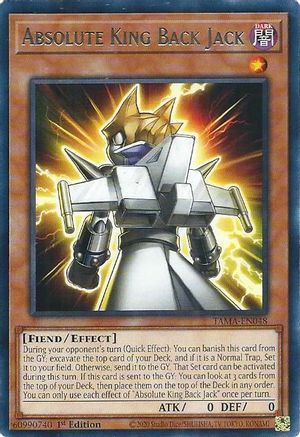 Absolute King Back Jack (TAMA-EN048) - Tactical Masters 1st Edition Tactical Masters Yugioh Single  Squirtle Squad Card Shop.