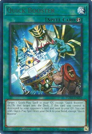 Quick Booster (TAMA-EN052) - Tactical Masters 1st Edition Tactical Masters Yugioh Single  Squirtle Squad Card Shop.