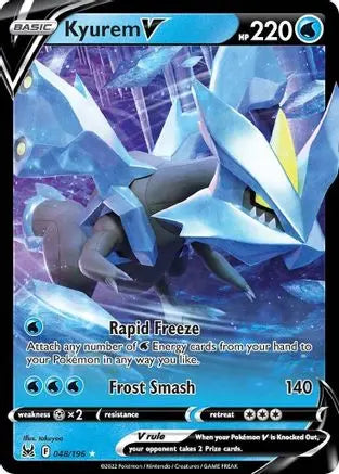 Kyurem V 048  - Holofoil SWSH11 Lost Origin - Ultra Rare SWSH11: Lost Origin Pokemon Single  Squirtle Squad Card Shop.