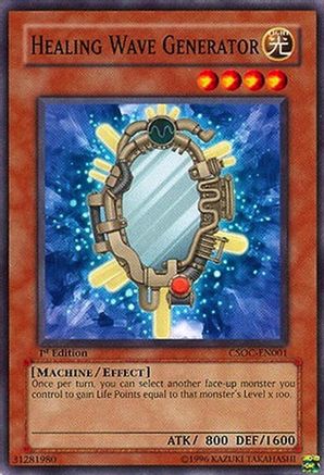Healing Wave Generator (CSOC-EN001) - Crossroads of Chaos Unlimited Crossroads of Chaos Yugioh Single  Squirtle Squad Card Shop.