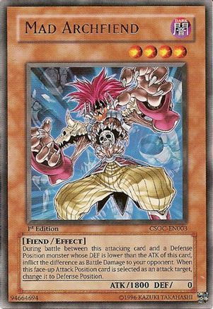 Mad Archfiend (CSOC-EN003) - Crossroads of Chaos Unlimited Crossroads of Chaos Yugioh Single  Squirtle Squad Card Shop.