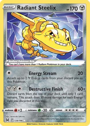 Radiant Steelix 124 - (H) SWSH11 Lost Origin - RR