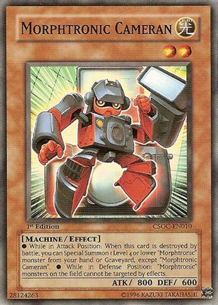 Morphtronic Cameran (CSOC-EN010) - Crossroads of Chaos Unlimited Crossroads of Chaos Yugioh Single  Squirtle Squad Card Shop.