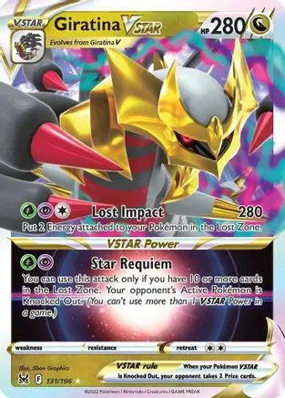 Giratina VSTAR 131  - Holofoil SWSH11 Lost Origin - Ultra Rare SWSH11: Lost Origin Pokemon Single  Squirtle Squad Card Shop.