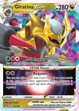 Giratina VSTAR 131  - Holofoil SWSH11 Lost Origin - Ultra Rare SWSH11: Lost Origin Pokemon Single  Squirtle Squad Card Shop.