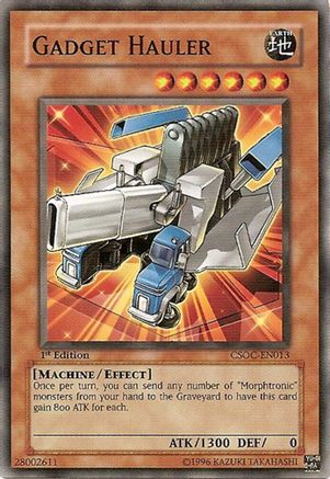 Gadget Hauler (CSOC-EN013) - Crossroads of Chaos Unlimited Crossroads of Chaos Yugioh Single  Squirtle Squad Card Shop.