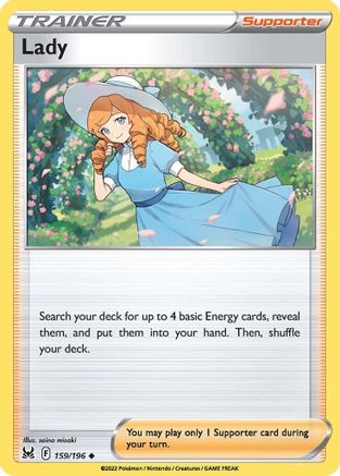 Lady 159  - Reverse Holofoil SWSH11 Lost Origin - Uncommon SWSH11: Lost Origin Pokemon Single  Squirtle Squad Card Shop.