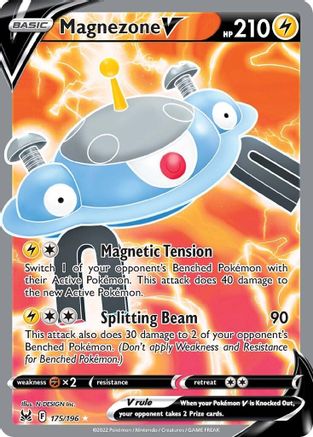 Magnezone V (Full Art) 175  - Holofoil SWSH11 Lost Origin - Ultra Rare SWSH11: Lost Origin Pokemon Single  Squirtle Squad Card Shop.