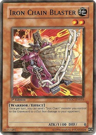 Iron Chain Blaster (CSOC-EN019) - Crossroads of Chaos 1st Edition Crossroads of Chaos Yugioh Single  Squirtle Squad Card Shop.