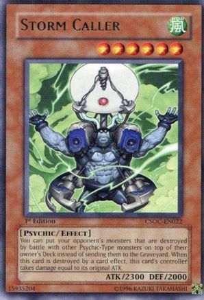Storm Caller (CSOC-EN022) - Crossroads of Chaos Unlimited Crossroads of Chaos Yugioh Single  Squirtle Squad Card Shop.