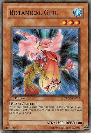 Botanical Girl (CSOC-EN027) - Crossroads of Chaos 1st Edition Crossroads of Chaos Yugioh Single  Squirtle Squad Card Shop.