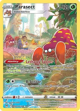 Parasect TG01  - Holofoil SWSH11 Lost Origin Trainer Gallery - Ultra Rare SWSH11: Lost Origin Trainer Gallery Pokemon Single  Squirtle Squad Card Shop.