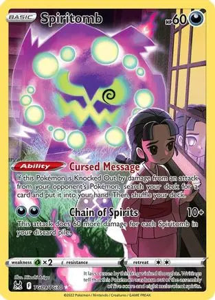 Spiritomb TG09  - Holofoil SWSH11 Lost Origin Trainer Gallery - Ultra Rare SWSH11: Lost Origin Trainer Gallery Pokemon Single  Squirtle Squad Card Shop.