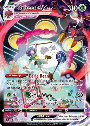 Orbeetle VMAX TG13 - Holofoil SWSH11 Lost Origin Trainer Gallery - Ultra Rare SWSH11: Lost Origin Trainer Gallery Pokemon Single  Squirtle Squad Card Shop.