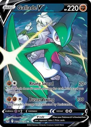 Gallade V TG19  - Holofoil SWSH11 Lost Origin Trainer Gallery - Ultra Rare SWSH11: Lost Origin Trainer Gallery Pokemon Single  Squirtle Squad Card Shop.