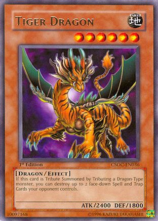 Tiger Dragon (CSOC-EN036) - Crossroads of Chaos 1st Edition Crossroads of Chaos Yugioh Single  Squirtle Squad Card Shop.