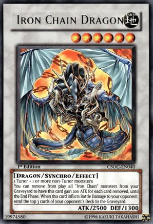 Iron Chain Dragon (CSOC-EN040) - Crossroads of Chaos 1st Edition Crossroads of Chaos Yugioh Single  Squirtle Squad Card Shop.