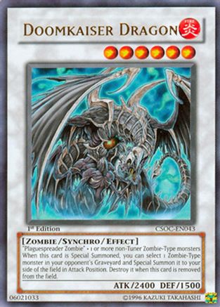 Doomkaiser Dragon (CSOC-EN043) - Crossroads of Chaos Unlimited Crossroads of Chaos Yugioh Single  Squirtle Squad Card Shop.