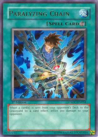 Paralyzing Chain (CSOC-EN054) - Crossroads of Chaos 1st Edition Crossroads of Chaos Yugioh Single  Squirtle Squad Card Shop.