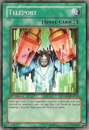 Teleport (CSOC-EN055) - Crossroads of Chaos 1st Edition Crossroads of Chaos Yugioh Single  Squirtle Squad Card Shop.
