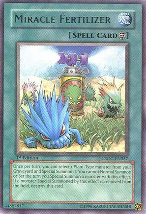 Miracle Fertilizer (CSOC-EN057) - Crossroads of Chaos 1st Edition Crossroads of Chaos Yugioh Single  Squirtle Squad Card Shop.