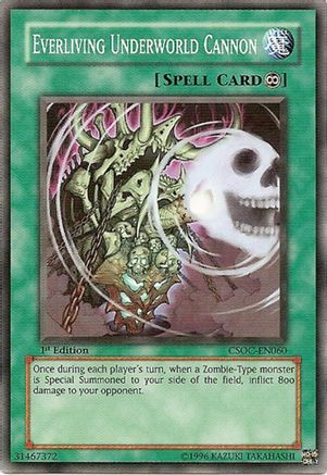Everliving Underworld Cannon (CSOC-EN060) - Crossroads of Chaos 1st Edition Crossroads of Chaos Yugioh Single  Squirtle Squad Card Shop.