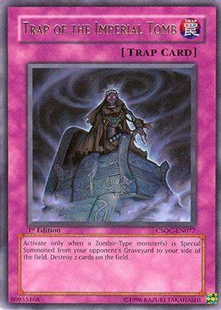 Trap of the Imperial Tomb (CSOC-EN077) - Crossroads of Chaos 1st Edition Crossroads of Chaos Yugioh Single  Squirtle Squad Card Shop.