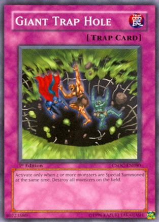 Giant Trap Hole (CSOC-EN080) - Crossroads of Chaos 1st Edition Crossroads of Chaos Yugioh Single  Squirtle Squad Card Shop.