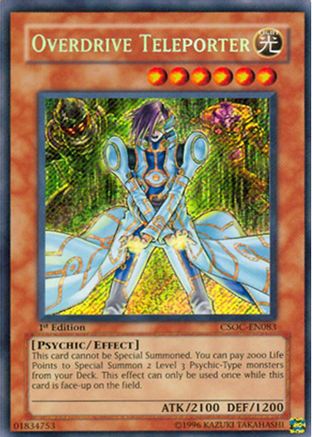 Overdrive Teleporter (CSOC-EN083) - Crossroads of Chaos Unlimited Crossroads of Chaos Yugioh Single  Squirtle Squad Card Shop.
