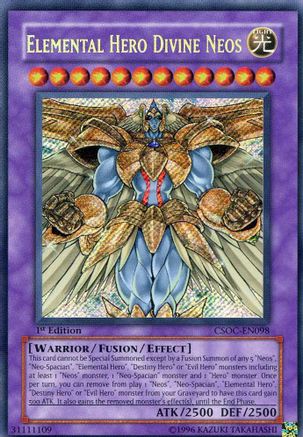 Elemental Hero Divine Neos (CSOC-EN098) - Crossroads of Chaos 1st Edition Crossroads of Chaos Yugioh Single  Squirtle Squad Card Shop.