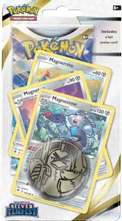 Silver Tempest Premium Checklane Blister [Magnezone] SWSH12: Silver Tempest Pokemon Sealed  Squirtle Squad Card Shop.