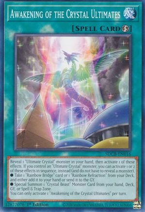 Awakening of the Crystal Ultimates (SDCB-EN016) - Structure Deck: Legend of the Crystal Beasts 1st Edition Structure Deck: Legend of the Crystal Beasts Yugioh Single  Squirtle Squad Card Shop.