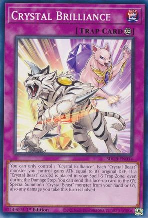 Crystal Brilliance (SDCB-EN034) - Structure Deck: Legend of the Crystal Beasts 1st Edition Structure Deck: Legend of the Crystal Beasts Yugioh Single  Squirtle Squad Card Shop.