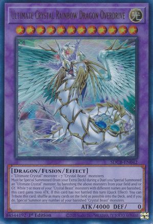 Ultimate Crystal Rainbow Dragon Overdrive (SDCB-EN042) - Structure Deck: Legend of the Crystal Beasts 1st Edition Structure Deck: Legend of the Crystal Beasts Yugioh Single  Squirtle Squad Card Shop.