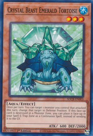 Crystal Beast Emerald Tortoise (SDCB-EN003) - Structure Deck: Legend of the Crystal Beasts 1st Edition Structure Deck: Legend of the Crystal Beasts Yugioh Single  Squirtle Squad Card Shop.
