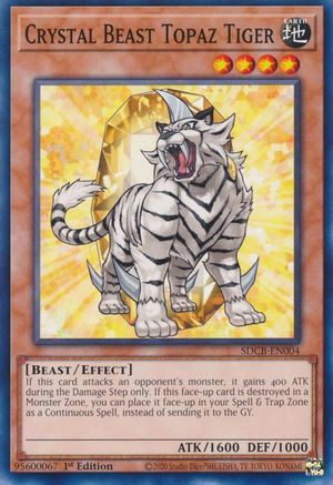 Crystal Beast Topaz Tiger (SDCB-EN004) - Structure Deck: Legend of the Crystal Beasts 1st Edition Structure Deck: Legend of the Crystal Beasts Yugioh Single  Squirtle Squad Card Shop.